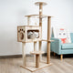 Kattenklimboom met krabpalen en mand