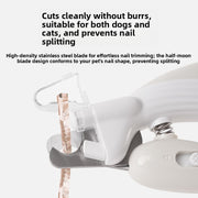 LED Illuminated Pet Nail Clippers with Bloodline Visibility