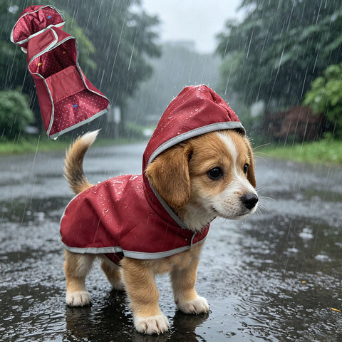 Omkeerbare regenjas met reflectie