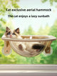 Transparent Suction Cup Cat Bed with Climbing Frame