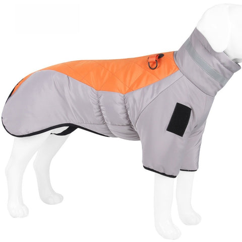 Gevoerde wintercape met reflectie voor honden