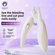 LED Illuminated Pet Nail Clippers with Bloodline Visibility