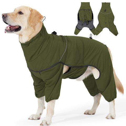 Gewatteerde jas met pootjes voor honden
