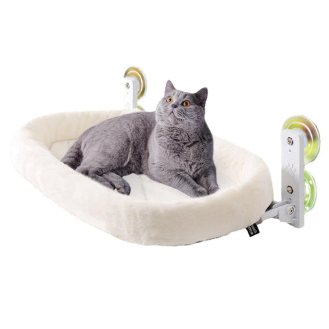 Kattenmand voor het balkon met doorkijk
