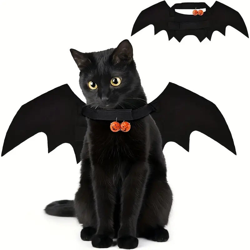 Halloweenkostuum met vleermuisvleugels