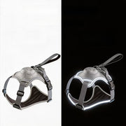 Retractable Vest-Style Dog Harness Leash