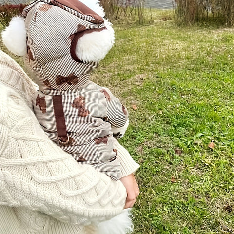 Warme katoenen set voor kleine en middelgrote honden
