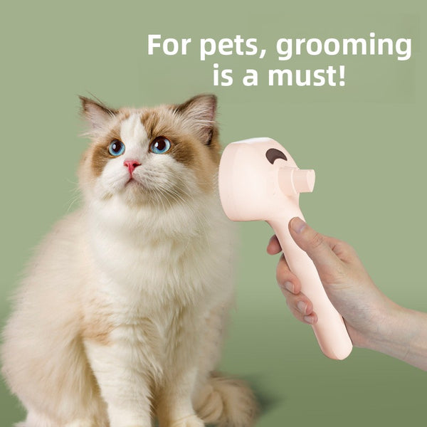 Pet Spray Grooming Brush – Removes Loose Fur for Dogs & Cats