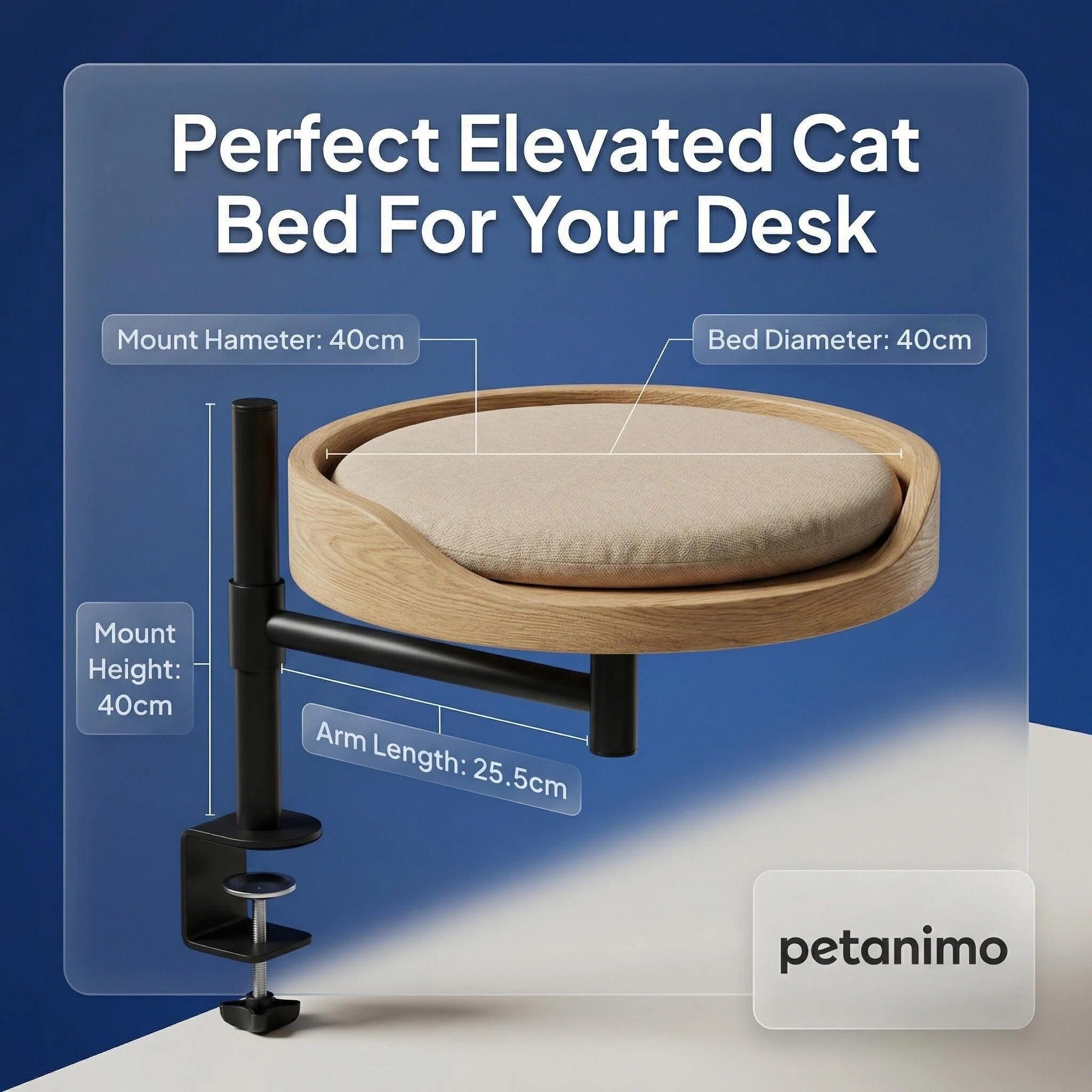 Adjustable Rotating Cat Bed